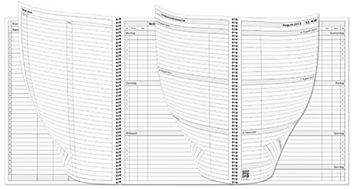 TimeTex Dual-Ring-Schulplaner A5 - türkis - Schuljahr 2017 - 2018 - Lehrerkalender - Lehrertimer - 10555 -
