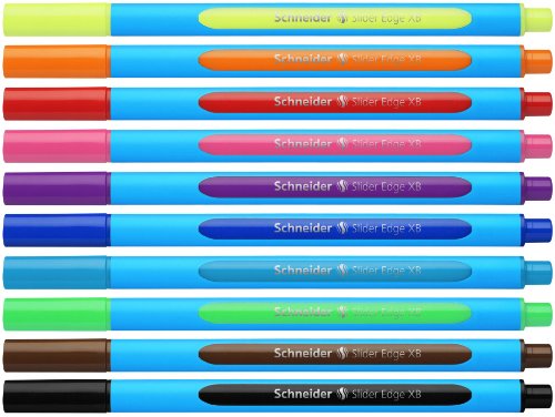 Schneider 152290 Slider Edge XB Kugelschreiber-Etui mit 10 Stück sortiert -