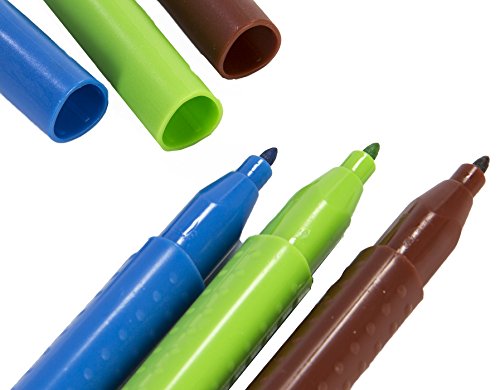 Faber-Castell 155320 - Fasermaler GRIP Colour Marker, 20er Etui -