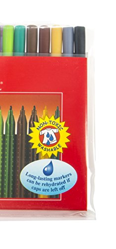 Faber-Castell 155320 - Fasermaler GRIP Colour Marker, 20er Etui -