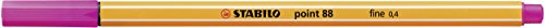 STABILO 8840-1 Fineliner - Point 88 - 40er Pack - 40 Farben -