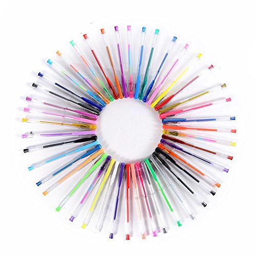 LIHAO Gelschreiber Gelstifte Set Glitzer 48 Farben -