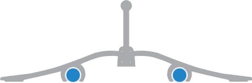 Wedo 0525235 Lineal aus Aluminium 30 cm mit Griff für Rechts- und Linkshänder mit rutschsicherer Gummieinlage -