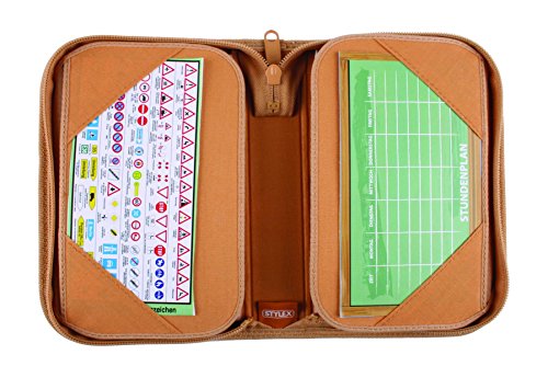 Leder Federtasche Federmappe Schüleretui 