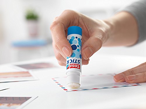 tesa Stick Klebestift ecoLogo rund, ökologisch, 3 x 10g, blau -
