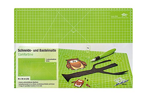 Wedo 79 245 Schneidematte Comfortline (CM 45, selbstschließende Oberfläche, 45 x 30 x 0,3 cm) apfelgrün -