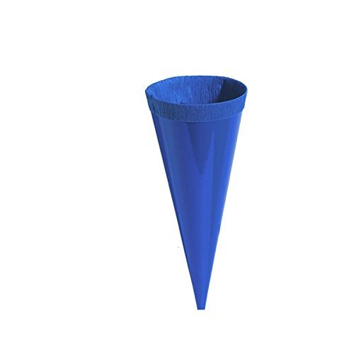 24 Kleine Schultüten Deko bunt Höhe 12 cm oberer Durchmesser 4 cm - 4