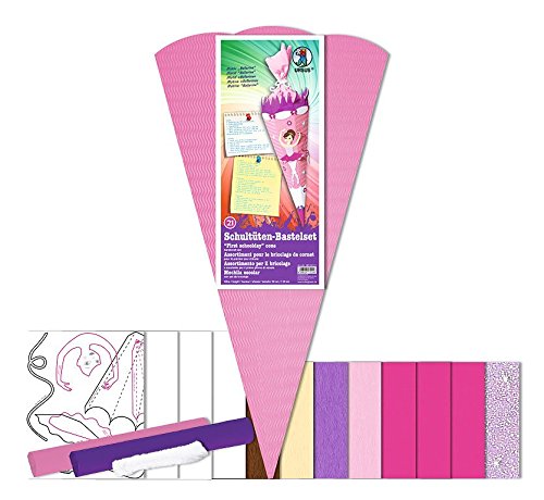 Ursus 9850021 - Schultüten Bastelset, Ballerina, 6-eckig, 68 cm, bunt - 2