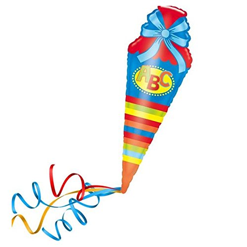Amscan 3160401 - Folienballon Schultüte, Spiel - 2