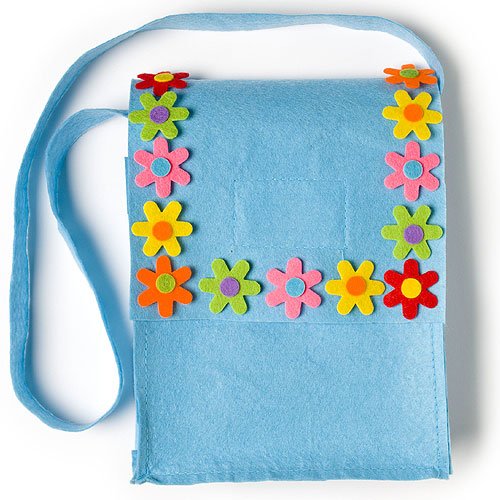 Selbstklebende Filz-Blumen zum Basteln für Kinder ideal für Frühling und Karnival - 60 Stück - 2