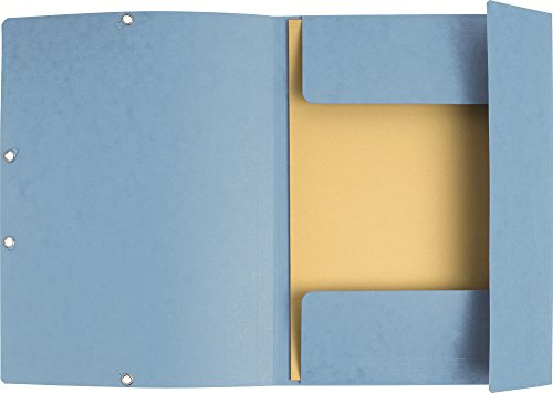 Exacompta 55510E Sammelmappen (Karton, 400g 3 Klappen, Gummizug, Etikette, DIN A4) 10er Pack Farben sortiert - 2