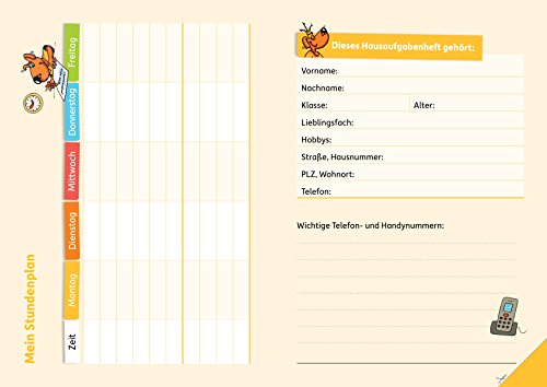 Hausaufgabenheft Grundschule - 4