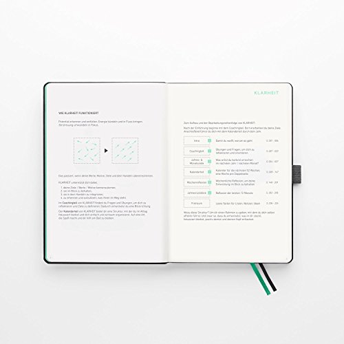 KLARHEIT ® | Life-Coach + Kalender | Der A5-Organizer für mehr Überblick, Struktur und Fokus im Alltag | Selbstcoaching-Tool, Wochenplaner für Termine, Notizbuch | (undatiert, beginne jederzeit) - 3