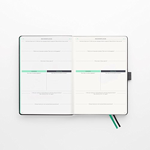 KLARHEIT ® | Life-Coach + Kalender | Der A5-Organizer für mehr Überblick, Struktur und Fokus im Alltag | Selbstcoaching-Tool, Wochenplaner für Termine, Notizbuch | (undatiert, beginne jederzeit) - 5