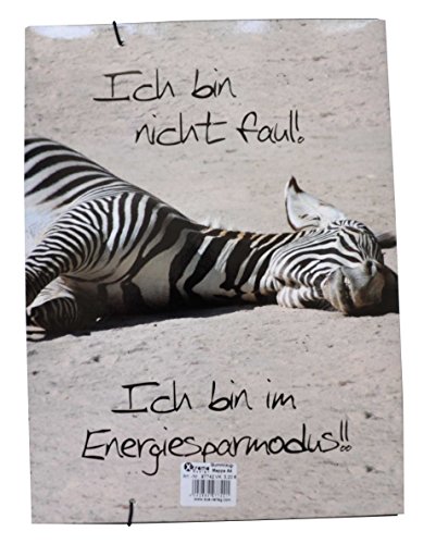 Sü-Verlag 97742 - Gummizugmappe Zebra Energiesparmodus -