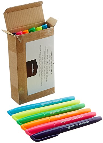 AmazonBasics - Textmarker mit Schrägkeilspitze, 12er-Pack - 4