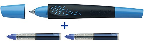 Schneider Breeze Patronenroller (inkl. Rollerpatrone 852 mit Kugelspitze, Schreibfarbe: königsblau, löschbar) hellblau - 2