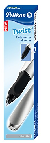 Pelikan R457 Tintenroller Twist in Faltschachtel, universell für Rechts- und Linkshänder, silber - 2