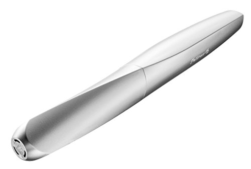 Pelikan R457 Tintenroller Twist in Faltschachtel, universell für Rechts- und Linkshänder, silber - 3