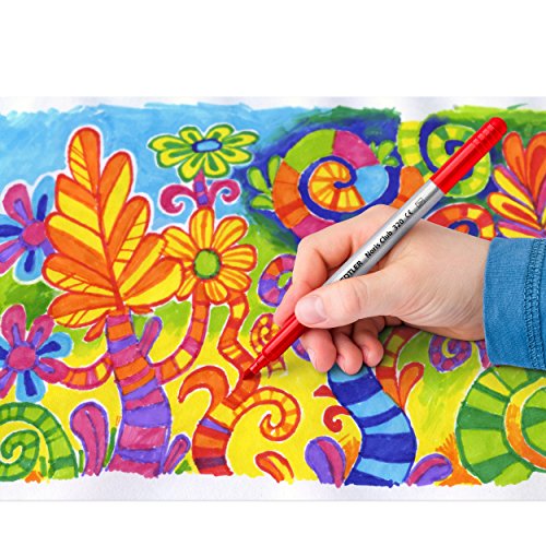 Staedtler 320 NWP10 Doppelfasermaler Noris Club (stabile, eindrucksichere Spitze, auswaschbar, Strichbreite 1-3 mm, Etui mit 10 farblich sortierten Doppelfasermalern) - 4