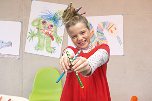 Ergonomischer Buntstift - STABILO EASYcolors - 12er Pack mit Spitzer - mit 12 verschiedenen Farben - für Rechtshänder - 4