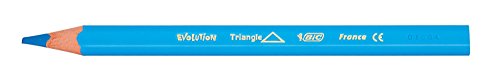 Bic Kids ECOlutions Evolution Buntstifte / Dreikant Farbstifte für Kinder ab 2 Jahren / Ergonomisch / Fördert richtige Handhabung / Bruchsichere Mine / Ohne Holz / Buntstifte Set mit 12 Buntstiften - 3