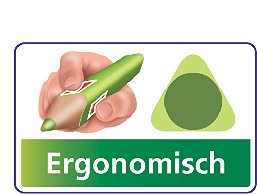 Bic Kids ECOlutions Evolution Buntstifte / Dreikant Farbstifte für Kinder ab 2 Jahren / Ergonomisch / Fördert richtige Handhabung / Bruchsichere Mine / Ohne Holz / Buntstifte Set mit 12 Buntstiften - 4