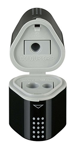 Faber-Castell 283899 - Dreifachspitzdose Grip, schwarz - 2