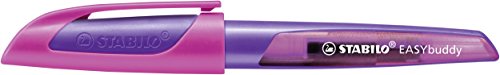 Schulfüller - STABILO EASYbuddy in lila/magenta - Schreibfarbe blau (löschbar) - inklusive Patrone - mit Standard-Feder M - 3
