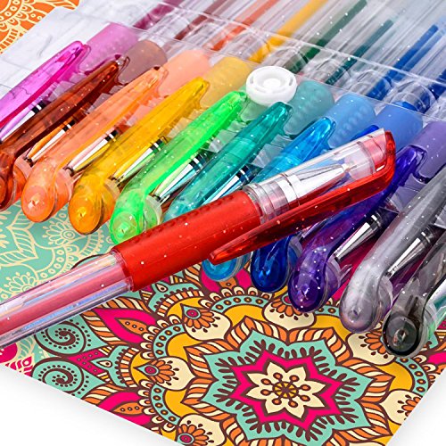 Mudder Set von Stiften Gel Glitter-Malen Buch, Zeichnen, Malen, Memo Pad und und, - 3