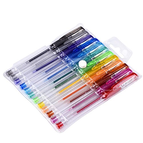 Mudder Set von Stiften Gel Glitter-Malen Buch, Zeichnen, Malen, Memo Pad und und, - 5