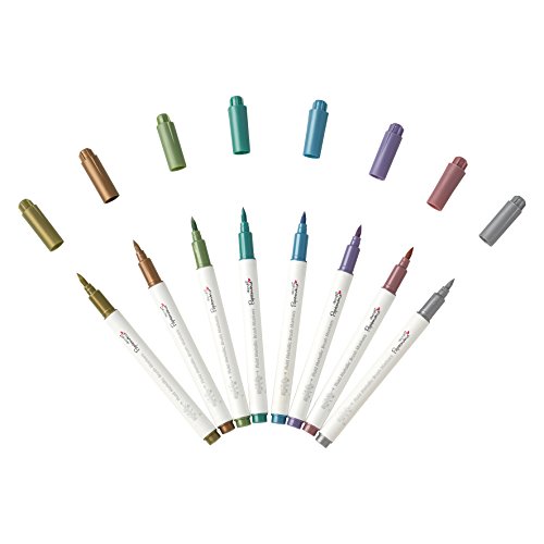 Docrafts Brush Marker Fluid Metallic, verschiedene Farben (8 Stück) - 2