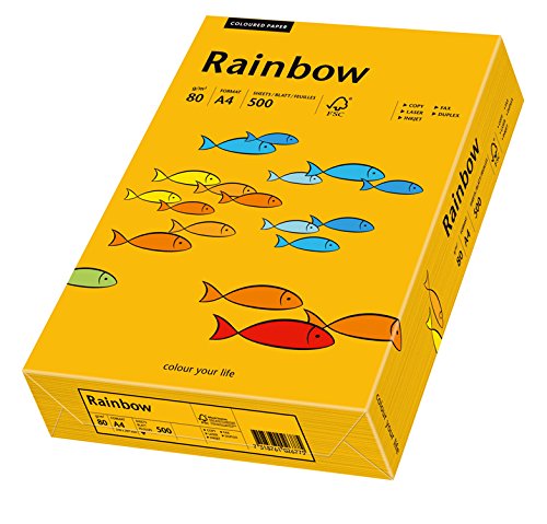 Papyrus 88042409 Multifunktionspapier Rainbow 80 g/m², A4 500 Blatt mittelorange - 2