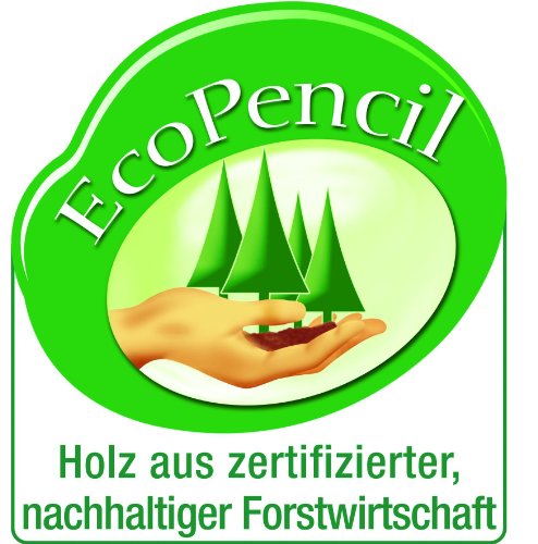 Faber-Castell 110798 - 3 Bleistifte CASTELL 9000, Härtegrad: HB, Schaftfarbe: grün -