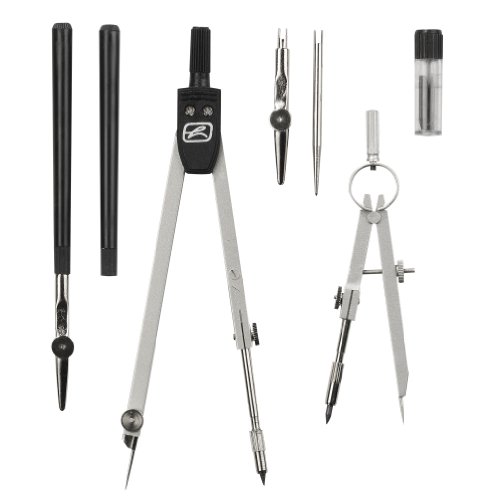 Herlitz 8710105 Zirkel (Büro), 223 mm, 140 mm silber - 2
