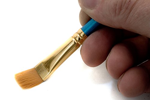 HOMETOOLS.EU® - 20er Pinsel-Set | Aquarell- Pinsel Wasser-Farben blauer Griff | Mal-Pinsel Schul-Pinsel Zeichen-Pinsel | Spar-Set 20-teilig - 4