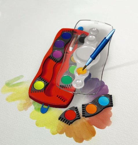 Faber-Castell 125030 - Farbkasten CONNECTOR mit 12 Farben, inklusive Deckweiß - 9