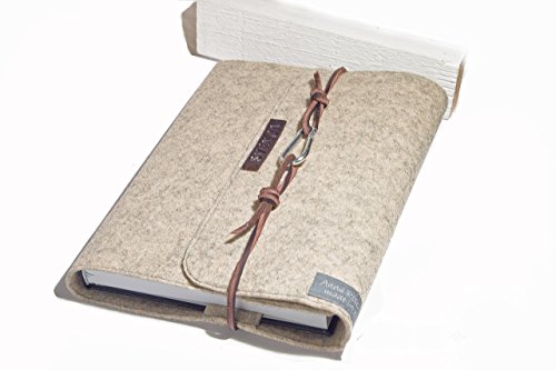 Kalender, edler Einband Notizbuch A5, Filz, Buchhülle, personalisiert Name blau Kalender Hülle Filz Leder retro Vintage Geschenk Schule Abitur Ausbildung Studium lässig - 9