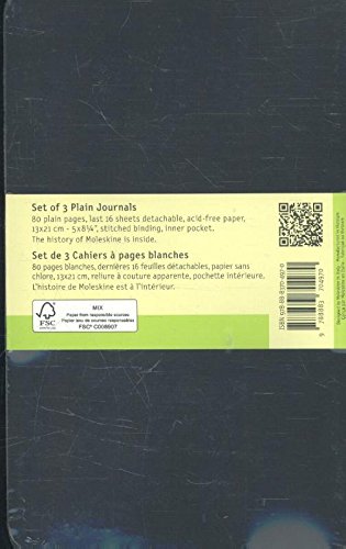 Moleskine Cahier Notizhefte (blanko, Large, Kartoneinband) 3-er-Set schwarz - 2