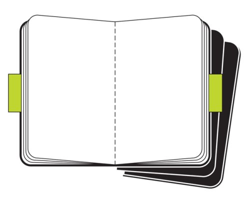 Moleskine Cahier Notizhefte (blanko, Large, Kartoneinband) 3-er-Set schwarz - 3