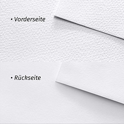 Aquarellpapier 300g, Din A4, Weiß, 20 Blatt | Aquarellblock von Tritart - 5