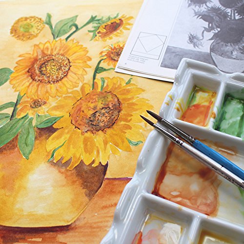 Aquarellpapier 300g, Din A4, Weiß, 20 Blatt | Aquarellblock von Tritart - 7