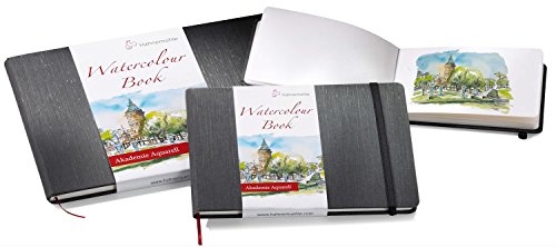Aquarellbuch, Landschaftsformat 200 g/m², 30 Blatt/60 Seiten, A6 - 4