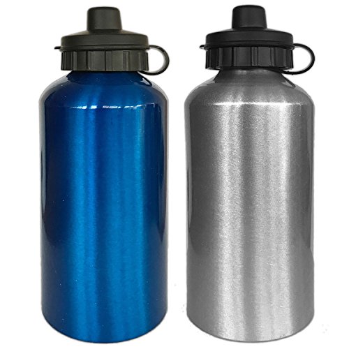2 Aluminium Trinkflaschen 0,5 Liter