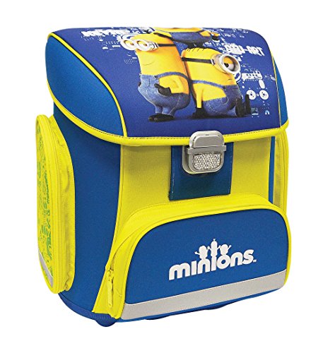 MINIONS blau 21 Teile SET SCHULRANZEN SCHULRUCKSACK RUCKSACK SCHULTÜTE 85 RANZEN - 2