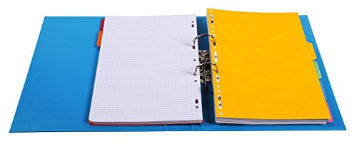 Exacompta 53054E Premium Kunststoff-Ordner (PVC, 2 Ringe, Rücken 50 mm, DIN A4) 10 Stück Farbkombination - 3