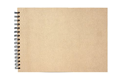 Artway Enviro - Skizzenbuch mit Spiralbindung - 100% Recycling-Zeichenpapier - Hardcover - 35 Blatt mit 170 g/m² - A4 Querformat - 3