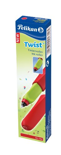 Pelikan R457 Apple Candy Tintenroller Twist Universell für Rechts-/Linkshänder, rot/grün -