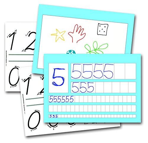 Oxford 100050304 Schule Zahlenlernheft, A4 quer, Lineatur ZL (1. Klasse), 16 Blatt, 2-fach gelocht, 10er Pack -