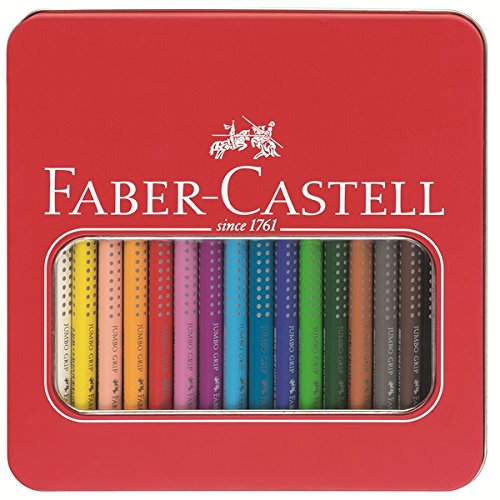 Faber-Castell 110916 - Buntstifte Jumbo Grip, 16 Stifte